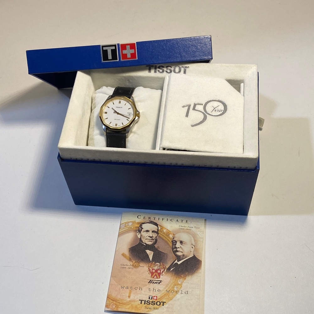 Tissot Gold and Black PR100 Men's Watch
